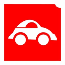 4x4cm Csillámtetoválás sablon autó 16