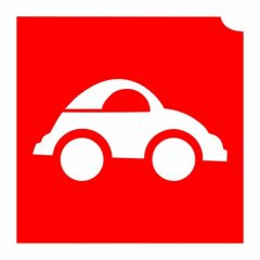 4x4cm Csillámtetoválás sablon autó 16