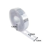 3 méteres átlátszó műanyag lufi girland készítő szalag lyukakkal dekorációhoz