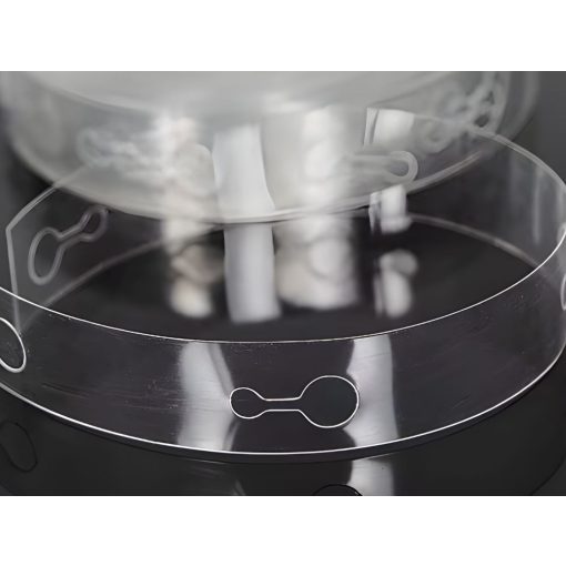 3 méteres átlátszó műanyag lufi girland készítő szalag lyukakkal dekorációhoz