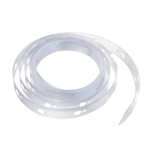 3 méteres átlátszó műanyag lufi girland készítő szalag lyukakkal dekorációhoz