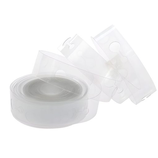 3 méteres átlátszó műanyag lufi girland készítő szalag lyukakkal dekorációhoz