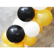 3 méteres átlátszó műanyag lufi girland készítő szalag lyukakkal dekorációhoz