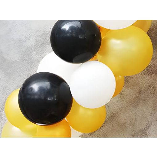 3 méteres átlátszó műanyag lufi girland készítő szalag lyukakkal dekorációhoz