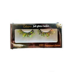   PXP Candy Luminous Chunky csillámos szempillák Calypso stílusú zöldsárga 41425