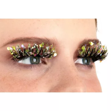   PXP Candy Luminous Chunky csillámos szempillák Calypso stílusú zöldsárga 41425
