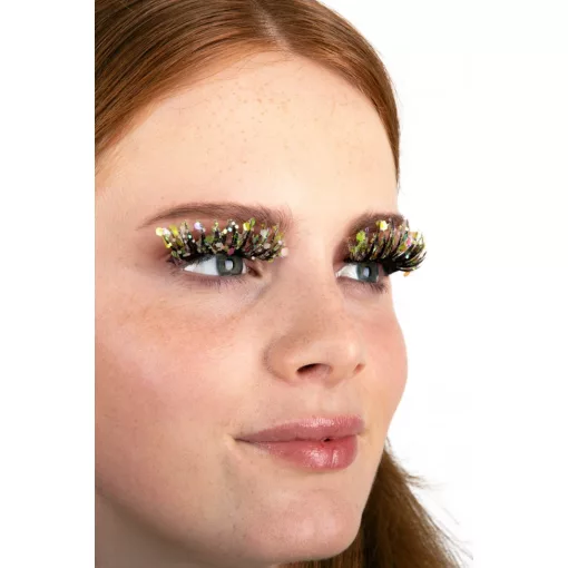 PXP Candy Luminous Chunky csillámos szempillák Calypso stílusú zöldsárga 41425