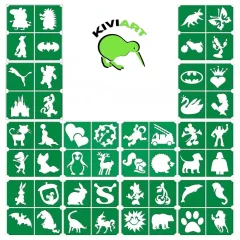 Mk Body Deco Csillámtetoválás sablon szett 48 db - 4 in 1