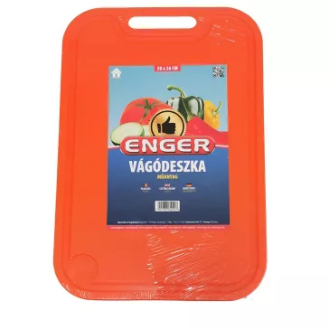 Műanyag vágódeszka 26x38 cm