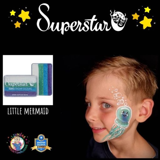 Superstar Little Mermaid csíkos arcfesték 30gr