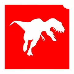 4x4cm Csillámtetoválás sablon T Rex Dino 11