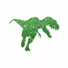 4x4cm Csillámtetoválás sablon T Rex Dino 11