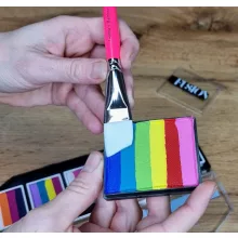 Leanne's Rainbow lapos ferde arcfestőecset 3/4"