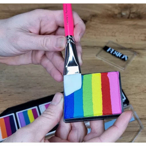 Leanne's Rainbow lapos ferde arcfestőecset 3/4"