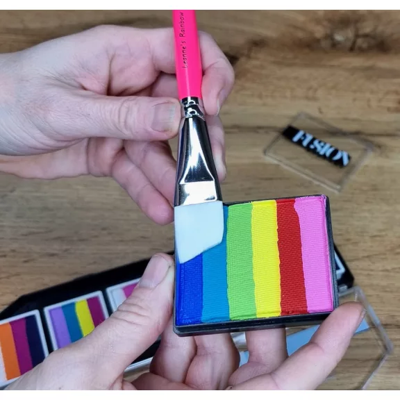 Leanne's Rainbow lapos ferde arcfestőecset 3/4"