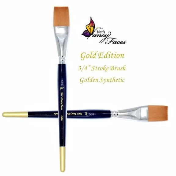 Nat's Fancy 3/4" lapos arcfestő ecset Gold Edition