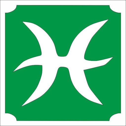 Csillámtetoválás sablon - Csillagjegyek Halak 490