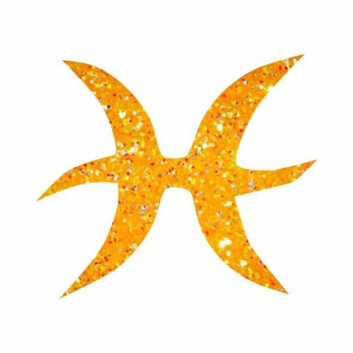 Csillámtetoválás sablon - Csillagjegyek Halak 490