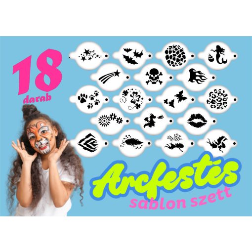 Arcfestő sablon szett 18db/cs