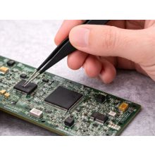 6 darabos matt fekete antisztatikus precíziós csipeszkészlet különböző hegyformákkal