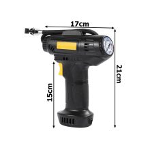 Autós kompresszor, 12V kerékfújó pumpa, 10 bar, 120W, LED világítás, hordozható autópumpa, labdákhoz, matracokhoz,  nyomásmérővel