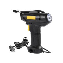 Autós kompresszor, 12V kerékfújó pumpa, 10 bar, 120W, LED világítás, hordozható autópumpa, labdákhoz, matracokhoz,  nyomásmérővel