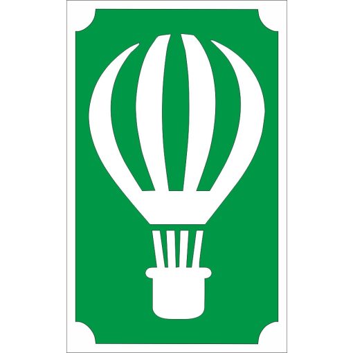 8x5 cm-es Csillámtetoválás sablon - Hőlégballon 1