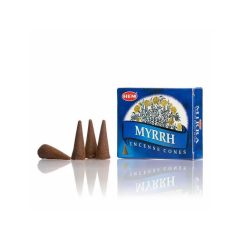 HEM Mirha illatú füstölő kúp 10db/cs