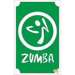 8x5 cm-es Csillámtetoválás sablon - Zumba 9
