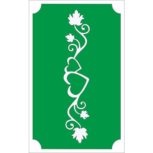 8x5 cm-es Csillámtetoválás sablon - Virág 10