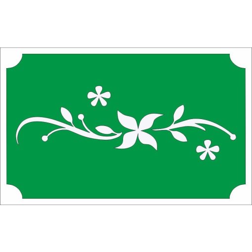 8x5 cm-es Csillámtetoválás sablon - Inda 18