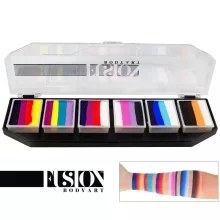 Fusion csíkos arcfesték paletta – Rainbow Splash