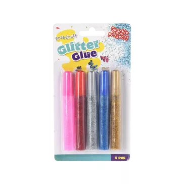 Csillámos ragasztó készlet Amos - 5x10,5ml