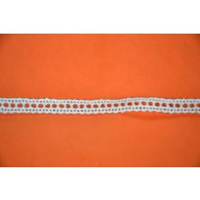 Csipke 100% pamut 1 cm-es fehér