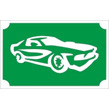 8x5 cm-es Csillámtetoválás sablon - Sport autó 44