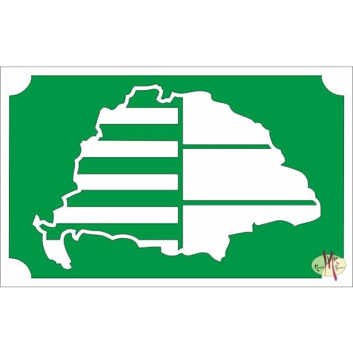 8x5 cm-es Csillámtetoválás sablon - Nagy Magyarország 47