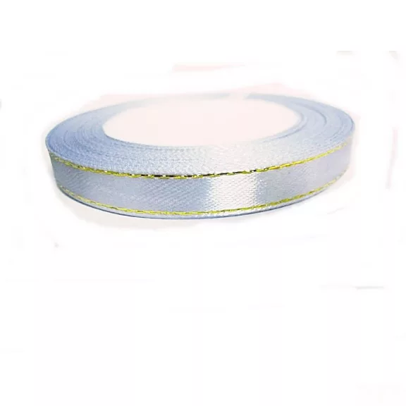 Szatén szalag arany széllel - 6mm