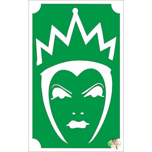 8x5 cm-es Csillámtetoválás sablon - Hófehérke mostoha 81
