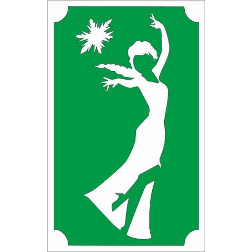 8x5 cm-es Csillámtetoválás sablon - Elza 84