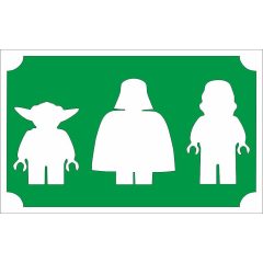 8x5 cm-es Csillám tetoválás sablon - Lego Star Wars 87