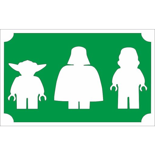 8x5 cm-es Csillám tetoválás sablon - Lego Star Wars 87