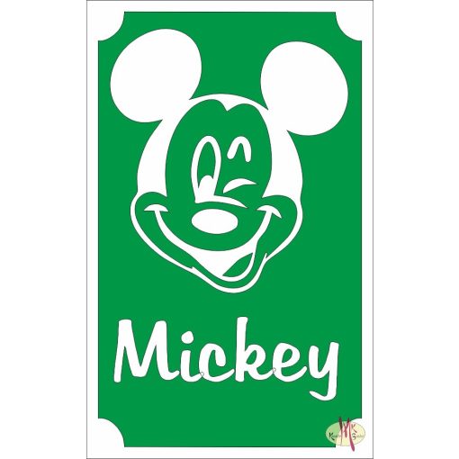 8x5 cm-es Csillámtetoválás sablon - Mickey mouse 104