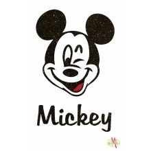 8x5 cm-es Csillámtetoválás sablon - Mickey mouse 104