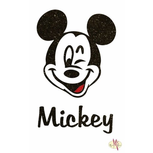 8x5 cm-es Csillámtetoválás sablon - Mickey mouse 104