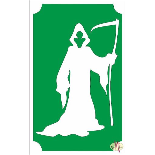 8x5 cm-es Csillámtetoválás sablon - Kaszás 107