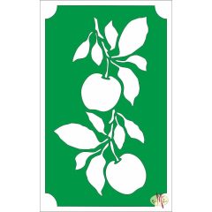 8x5 cm-es csillámtetoválás sablon - Cseresznye 115