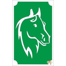 8x5 cm-es Csillámtetoválás sablon - Ló 116
