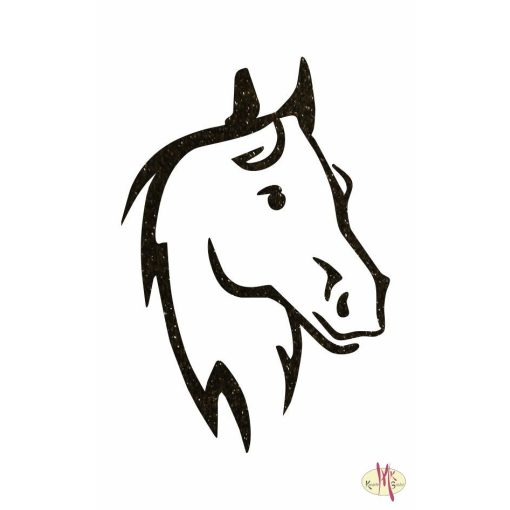 8x5 cm-es Csillámtetoválás sablon - Ló 116