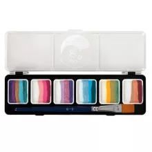 PXP Ilse Kusters Fairy Tale 6x6 gramm csíkos paletta 6-os lapos ecsettel 43690