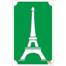8x5 cm-es Csillám tetoválás sablon - Eiffel torony 125